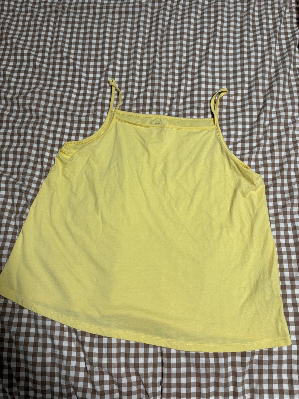 Old Navy Yellow Spaghetti-Strap Tank Top